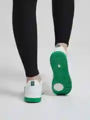 Зеленый женские кроссовки, белые