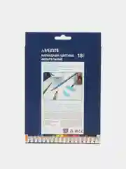 Карандаши акварельные deVENTE Trio Mega Soft, 18 цветов, 3 мм, в картонной коробке