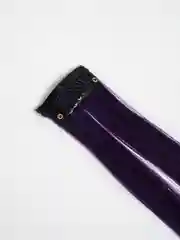 Индиго цветные и двухцветные накладные пряди / локоны волос на заколке-зажиме