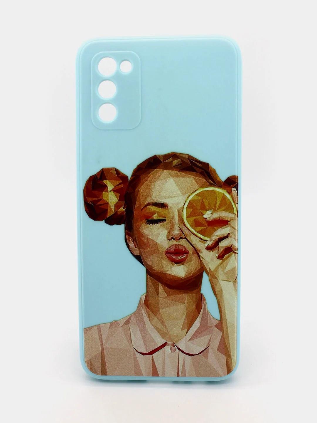 Красный чехол силиконовый с принтом и защитой камеры для Samsung Galaxy A02s (самсунг)