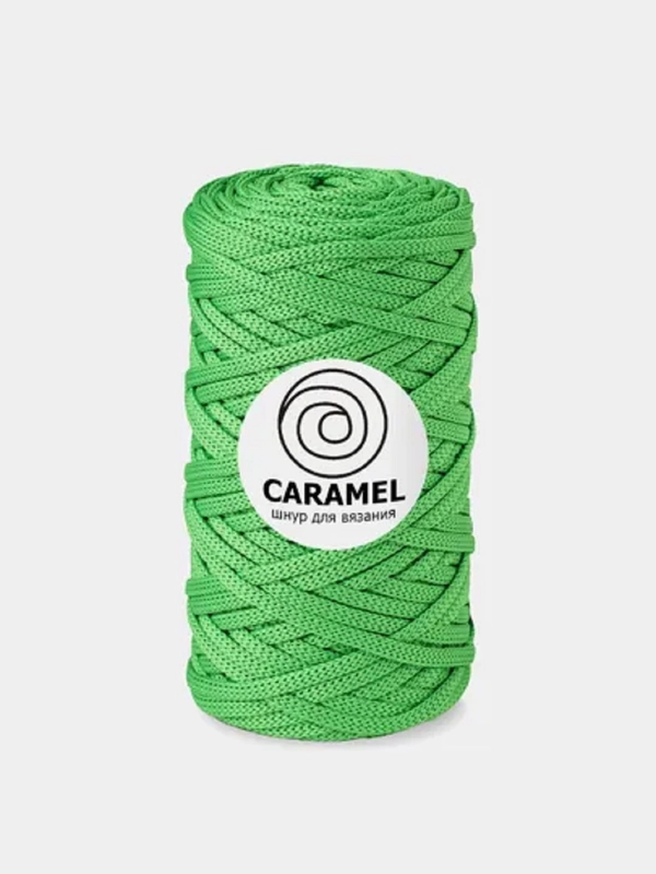 Шнур Caramel плоский, полиэфирный, 5 мм для вязания и макраме часть 2