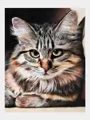 Алмазная мозаика "Кошка" 40*50 см на подрамнике, полная выкладка