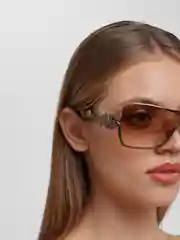 Хаки очки солнцезащитные, женские, с чехлом, ZM1010, оптика