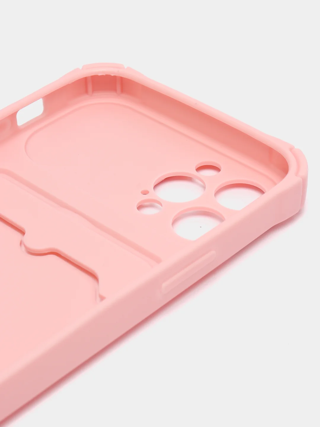 Розовый чехол для iPhone 11, 12, 13, Pro, Max, с карманом и защитой камеры