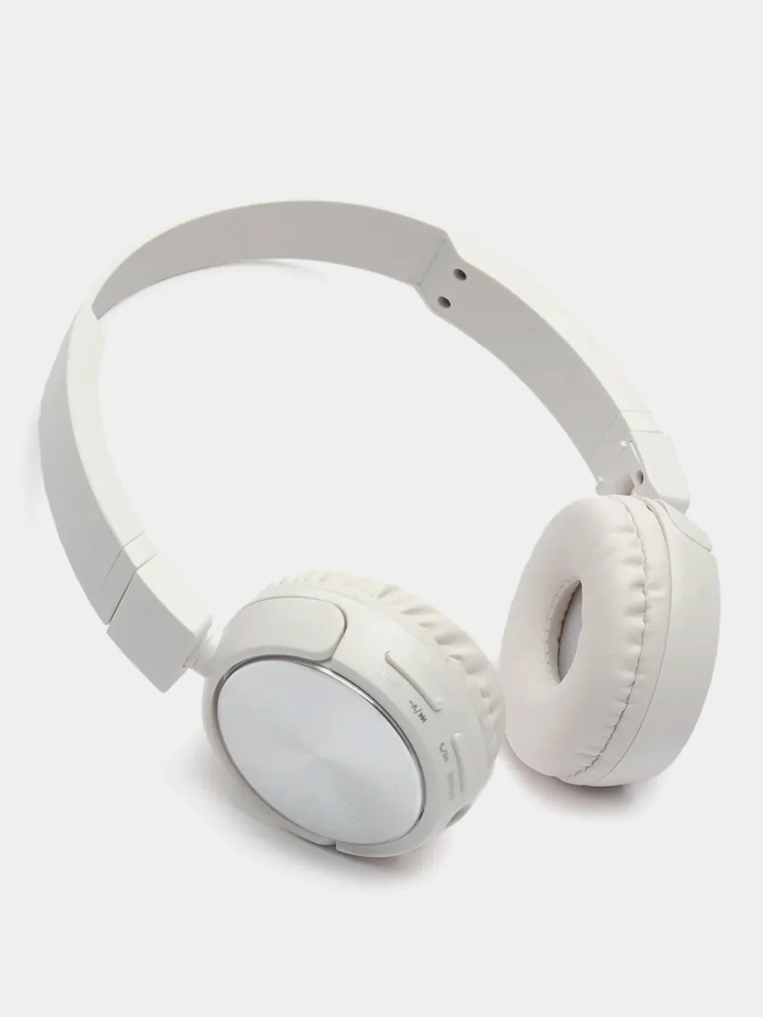 Белый беспроводные Bluetooth-наушники с микрофоном (накладные)