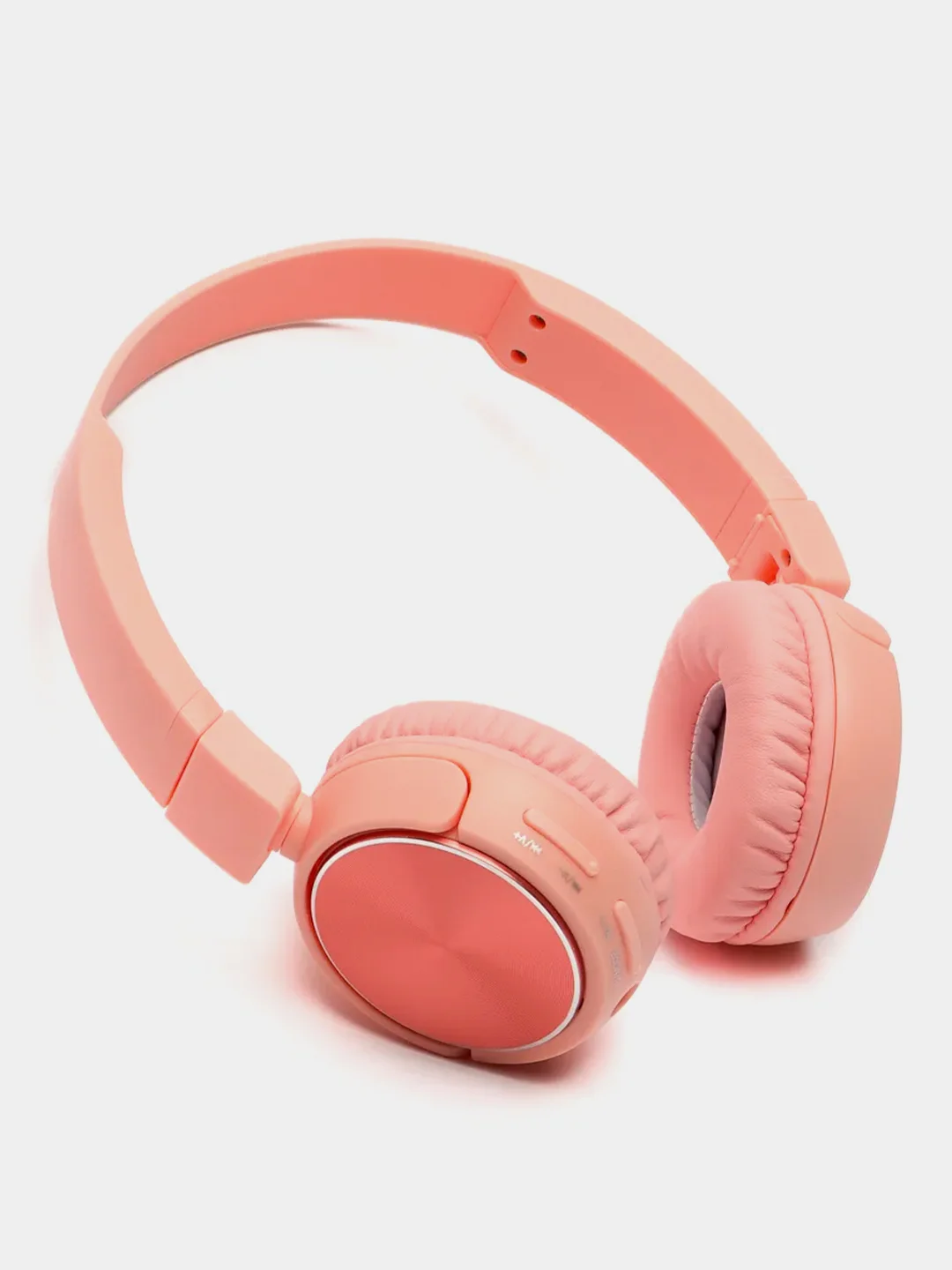 Розовый беспроводные Bluetooth-наушники с микрофоном (накладные)