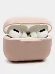 Бежевый меланж силиконовый чехол для наушников AirPods Pro
