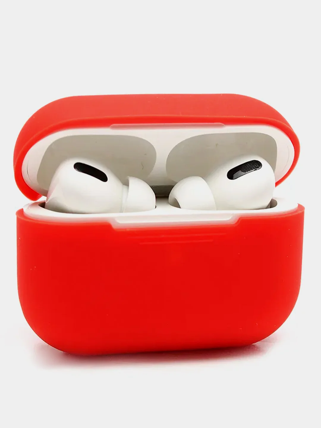Красный силиконовый чехол для наушников AirPods Pro