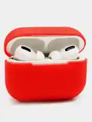 Красный силиконовый чехол для наушников AirPods Pro