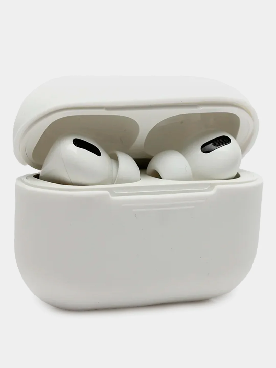 Белый силиконовый чехол для наушников AirPods Pro