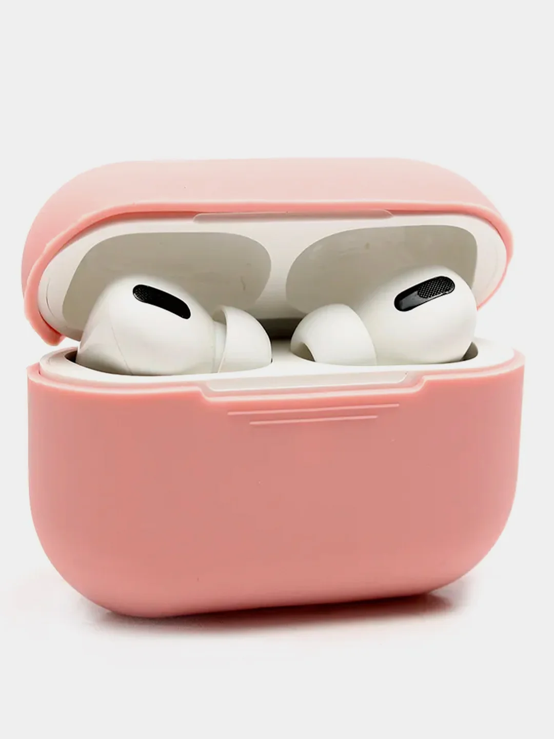 Розовый силиконовый чехол для наушников AirPods Pro
