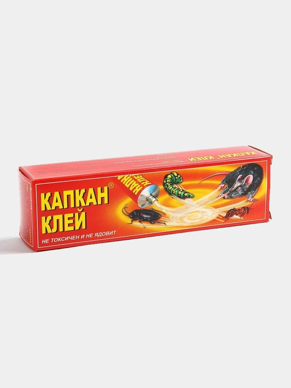 Клей(средство) от грызунов, бытовых насекомых, садовых вредителей "Капкан" туба 135г