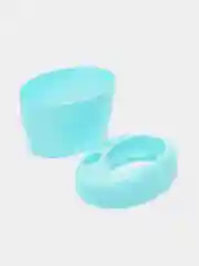 Бирюзовый подставка для зубных щеток "Камея"