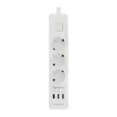 Сетевой фильтр - удлинитель Harper UCH-340 Quick Charge 3.0 с USB, с заземлением и защитой