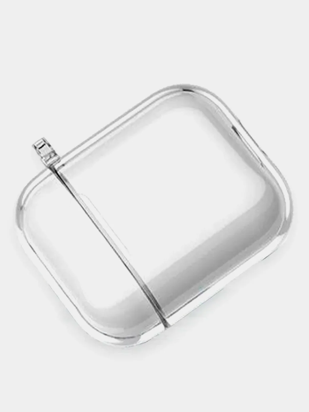 Прозрачный чехол для Apple Airpods 1/2, прозрачный, силиконовый
