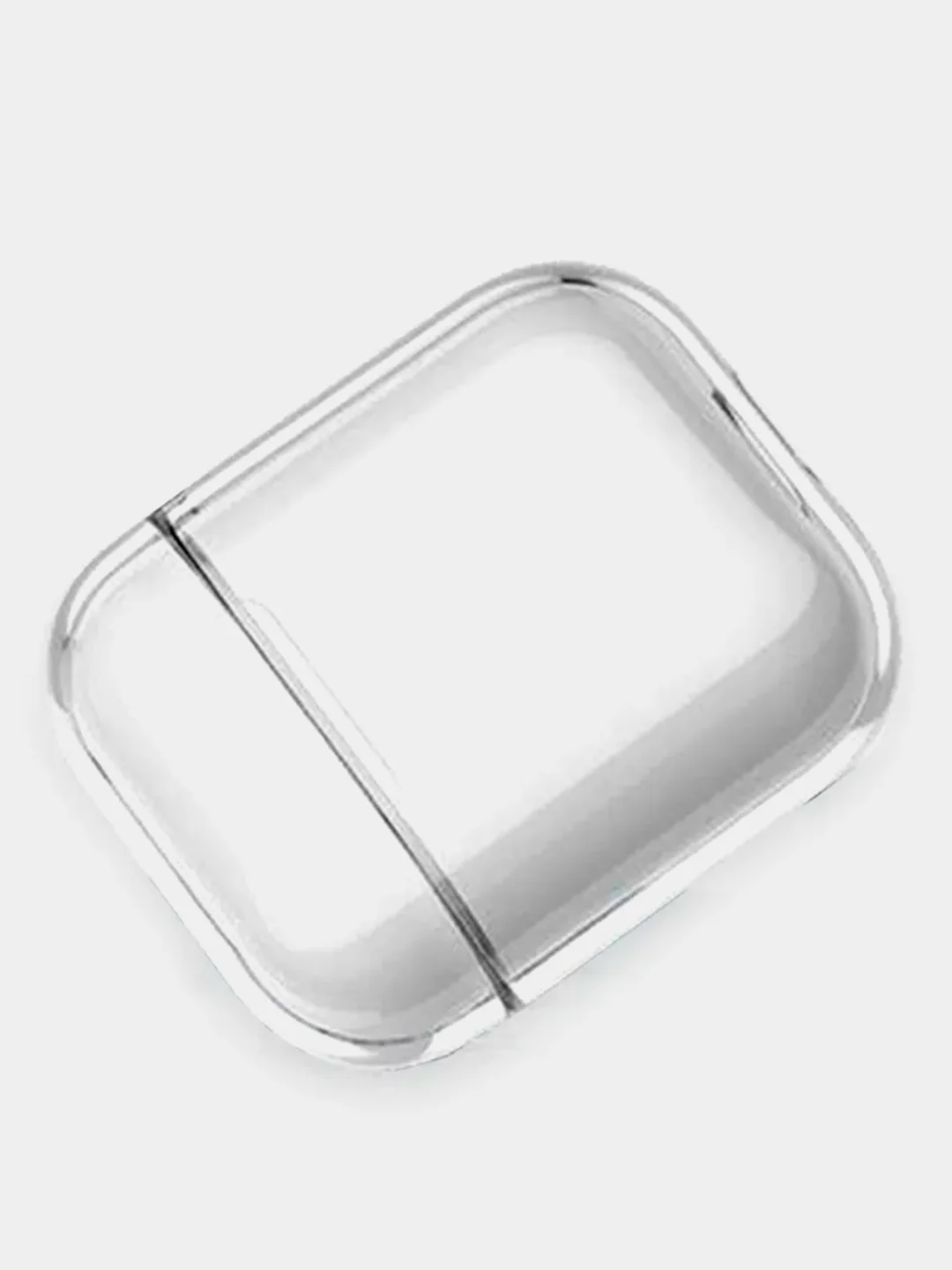 Прозрачный чехол для Apple Airpods 1/2, прозрачный, силиконовый