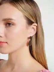 Серьги массивные Fallon jewelry в виде капель, золотистые