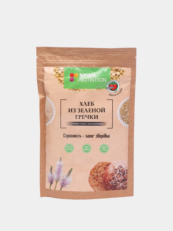 Смесь сухая для выпечки хлеба из зеленой гречки, 300 г