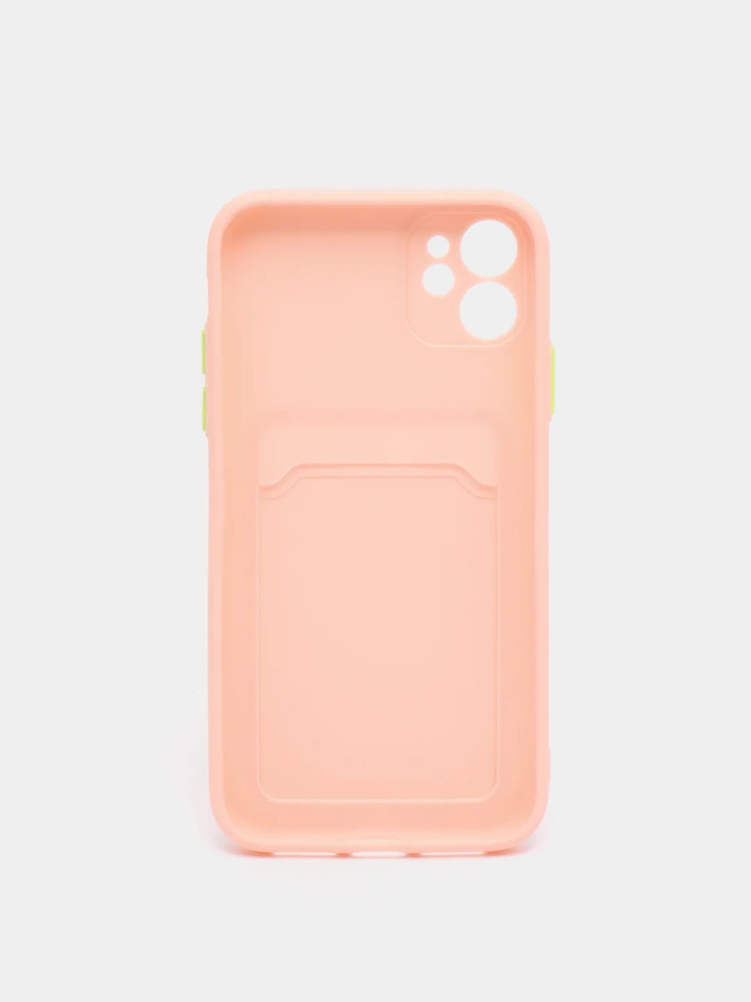 Пудровый чехол для iPhone XR, 11, 12 Pro Max, с карманом для карты