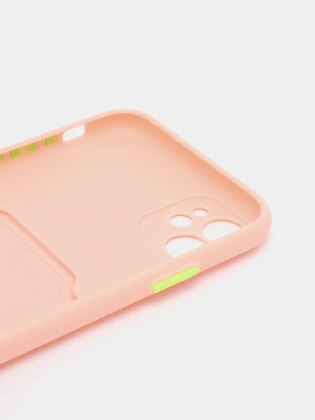 Пудровый чехол для iPhone XR, 11, 12 Pro Max, с карманом для карты