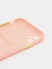 Пудровый чехол для iPhone XR, 11, 12 Pro Max, с карманом для карты