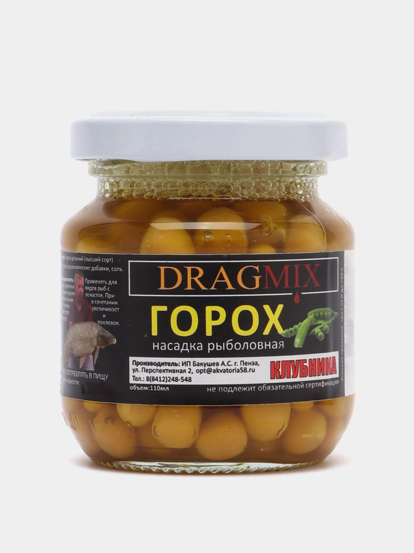 Горох консервированный DRAGMIX, клубника, 105 г