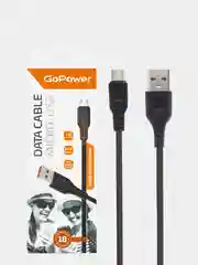 Кабель зарядный micro USB-Android, GoPower GP01M
