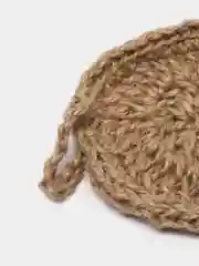Натуральная массажная мочалка из джута / пилинг для лица