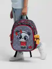 Серый школьный рюкзак