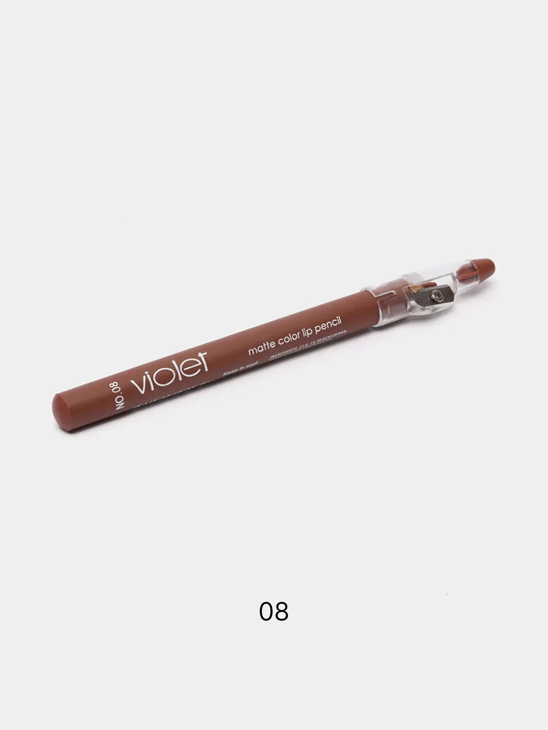 Багровый карандаш-помада Violet для губ, матовый