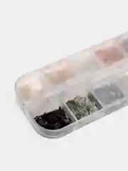 Белый дизайн ногтей, набор 12 штук