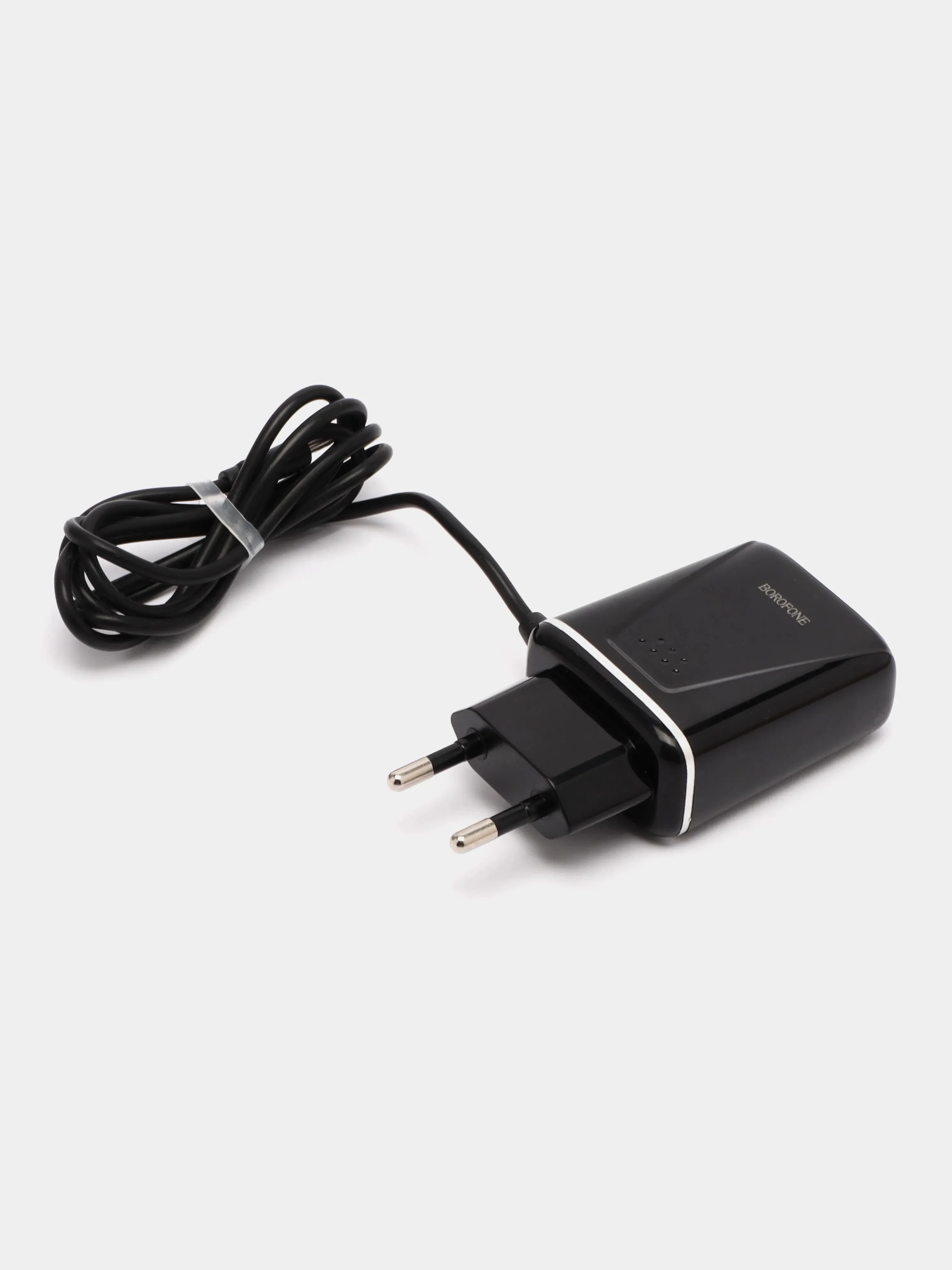 Черный сетевое зарядное устройство BOROFONE BA50A, ккабель Type-C, 2 USB, 2.1 A