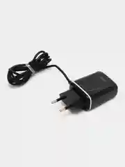 Черный сетевое зарядное устройство BOROFONE BA50A, ккабель Type-C, 2 USB, 2.1 A