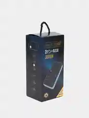 Белый сетевой фильтр-удлинитель 2 м, 4 USB и 2 Type-C порта, 3000 Вт