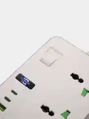 Белый сетевой фильтр-удлинитель 2 м, 4 USB и 2 Type-C порта, 3000 Вт