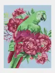 Алмазная мозаика Kiki "Зеленый какаду", 30х40