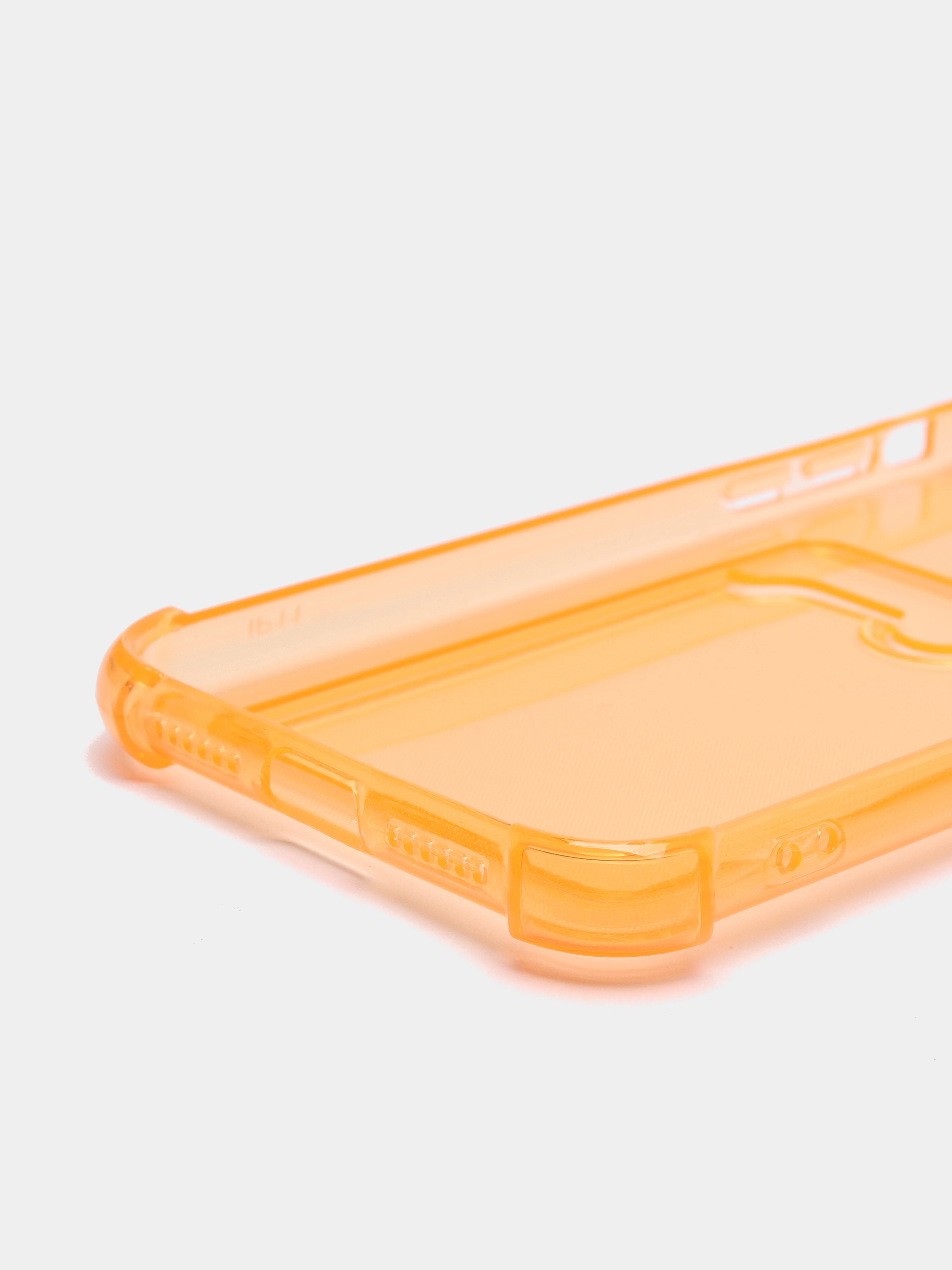 Оранжевый чехол для iPhone XR, 11, 12, 13, 14, Pro, Pro Max, 7 / 8, 7 Plus, с карманом для карт