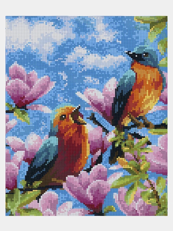 Алмазная мозаика на подрамнике KiKi "Весенняя трель", 30 х 40 см
