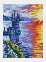 Алмазная мозаика на подрамнике KiKi "Ласточкино гнездо"