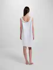 Белый банное полотенце на лямках/килт женский
