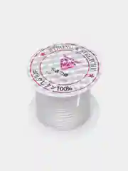 Белый леска цветная эластичная для плетения, вышивки и бисера