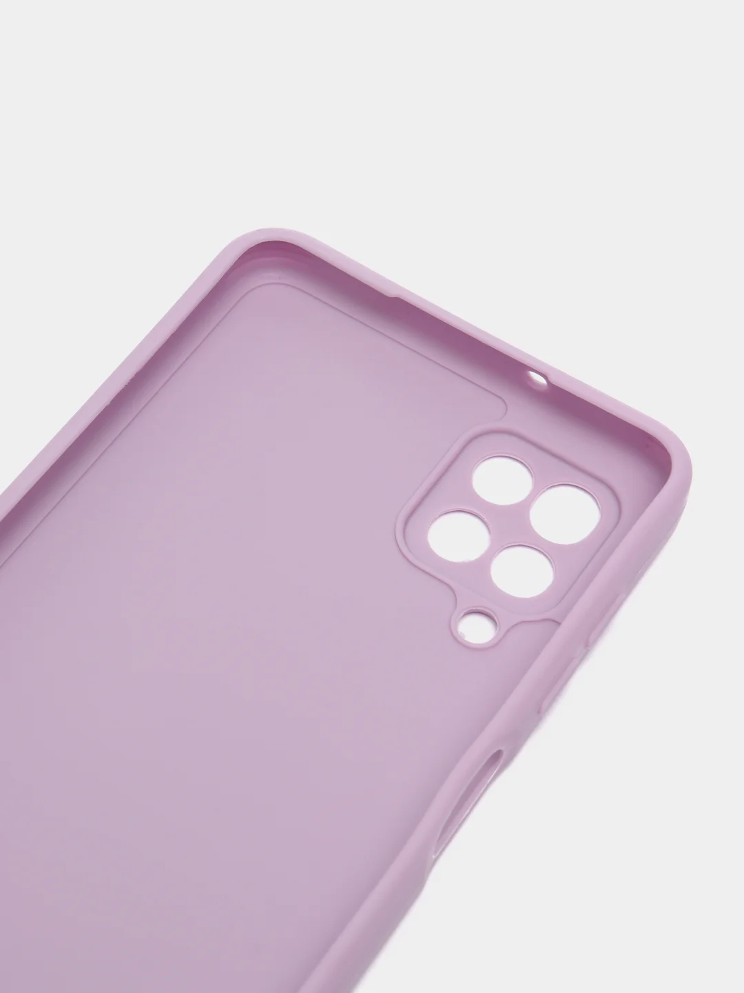 Сиреневый чехол для Samsung Galaxy A12 / M12 (Самсунг А12 / М12), силиконовый
