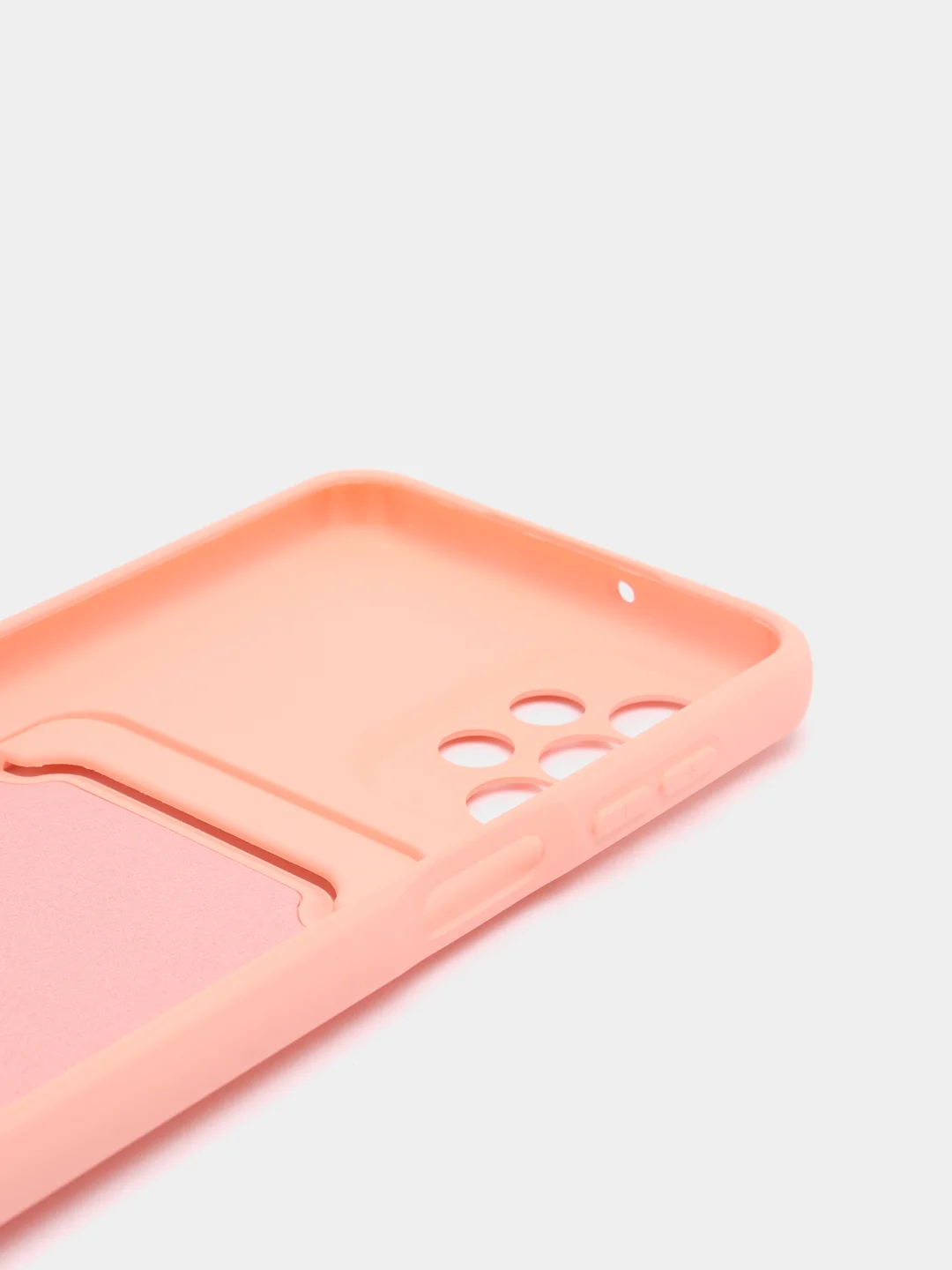 Зеленый чехол Samsung Galaxy A23, Самсунг Галакси А23 силиконовый с карманом для карты