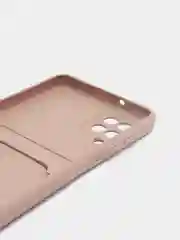Алый чехол Samsung Galaxy A12 / M12, силиконовый, с карманом для карты