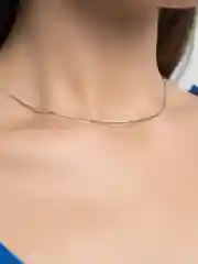 Серебряный цепочка снейк