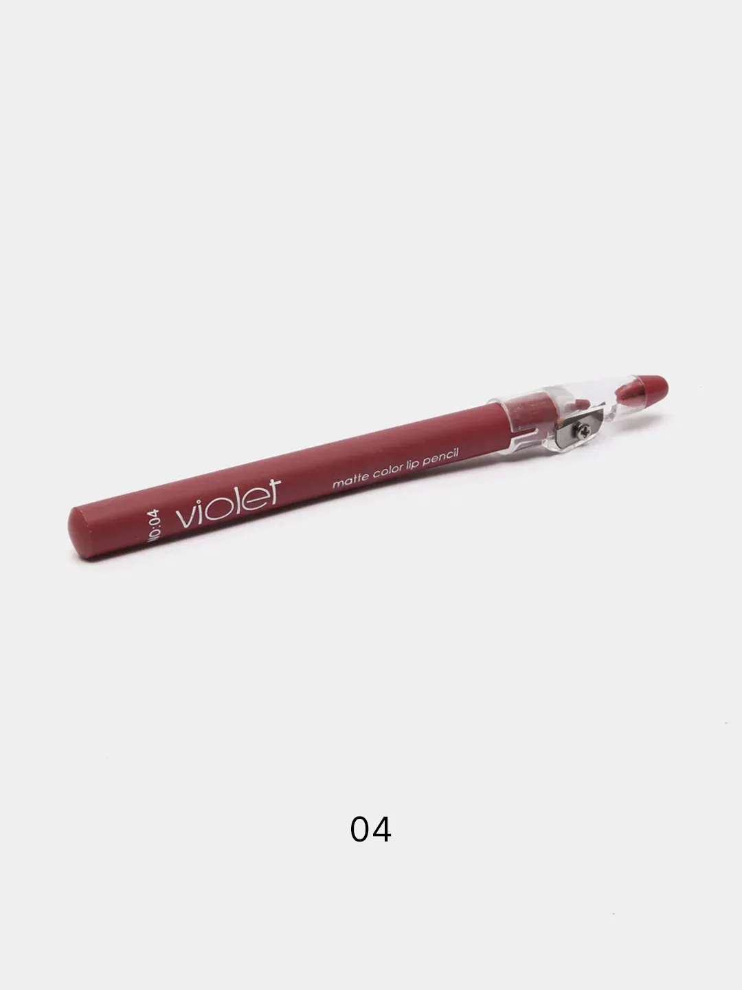 Карандаш-помада для губ Violet, матовый, с точилкой, 26 оттенков