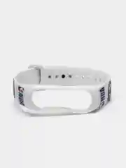 Лазурный силиконовый ремешок с принтом для Xiaomi Mi Band 7 / 3 / 4 / 5 / 6