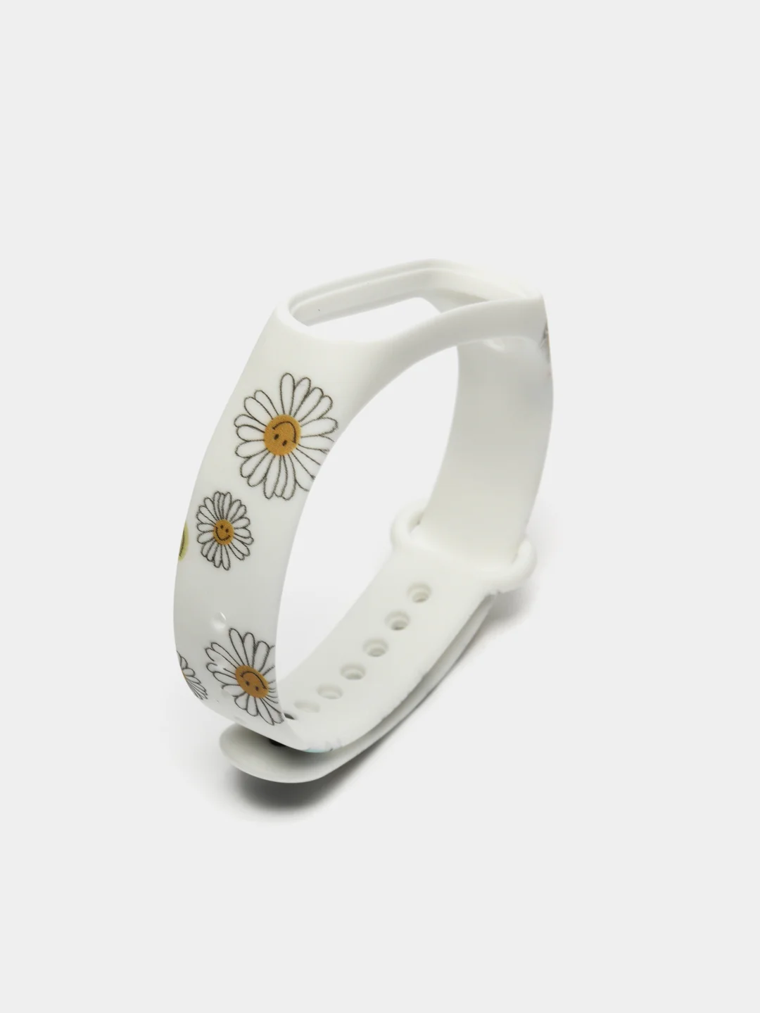 Кремовый силиконовый ремешок с принтом для Xiaomi Mi Band 7 / 3 / 4 / 5 / 6