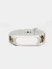 Золотой силиконовый ремешок с принтом для Xiaomi Mi Band 7 / 3 / 4 / 5 / 6