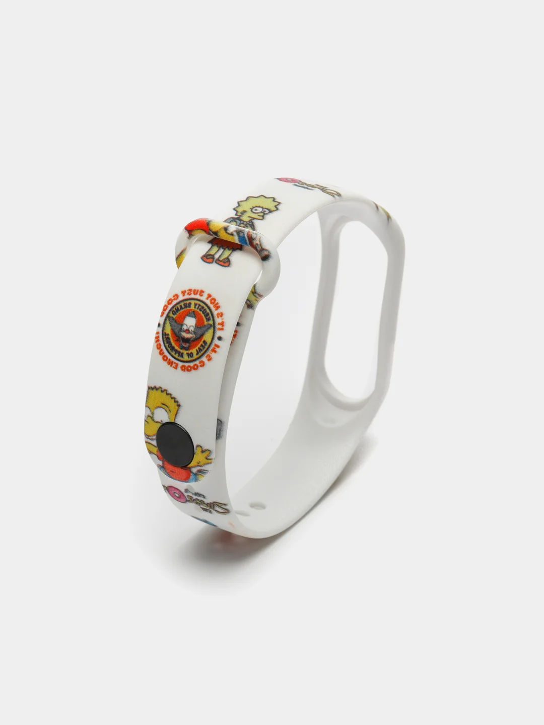 Золотой силиконовый ремешок с принтом для Xiaomi Mi Band 7 / 3 / 4 / 5 / 6